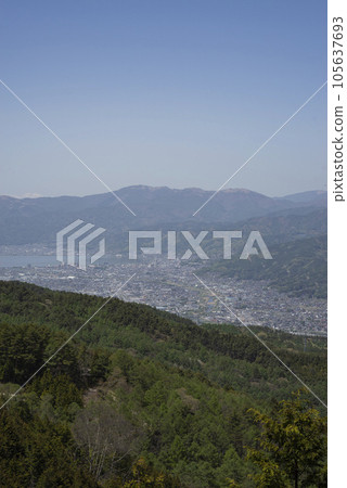 Townscapes of Suwa City and Chino City in Nagano Prefecture in May Townscapes of Suwa City and Chino City in Nagano Prefecture in May 105637693
