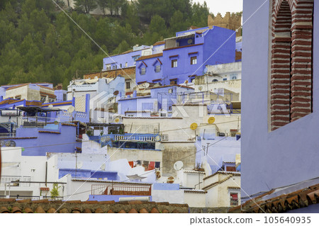 Morocco chefchaouen blue city cityscape 105640935