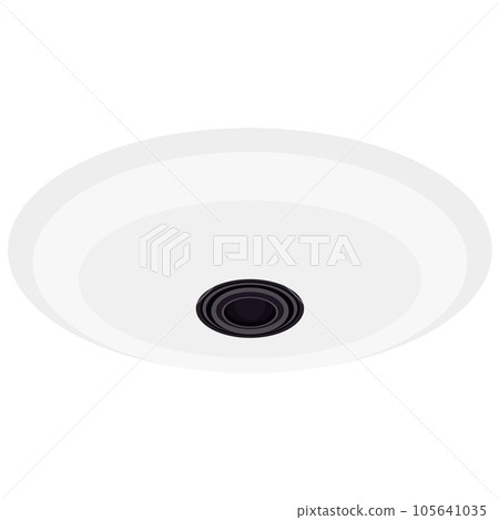 Omnidirectional security camera illustration material vector Omnidirectional security camera illustration material vector 105641035