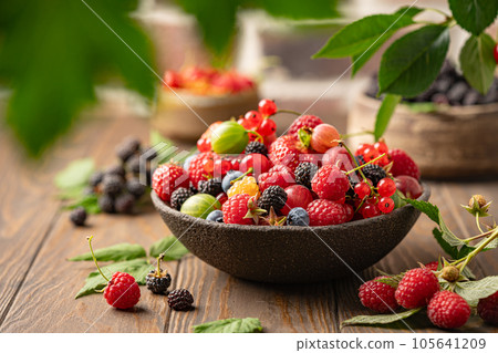 Various fresh berries 105641209