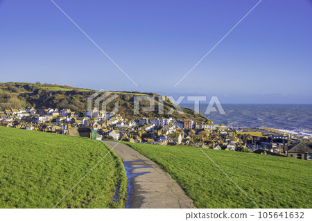 英國港口小鎮黑斯廷斯的風景 105641632