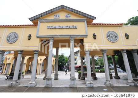 the traditional gateway of Taipa, Taipa is one of old town in Macau the traditional gateway of Taipa, Taipa is one of old town in Macau 105641976