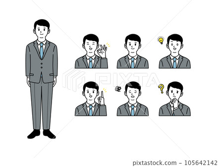 男士西裝簡單上身套裝 男士西裝簡單上身套裝 105642142