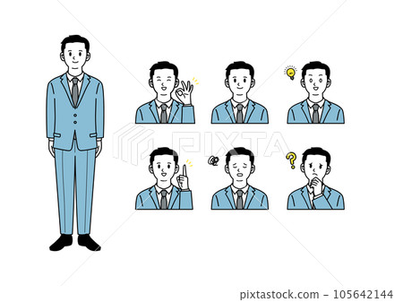 Simple upper body set for men in suits Simple upper body set for men in suits 105642144