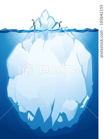 Iceberg illustration material 105642155