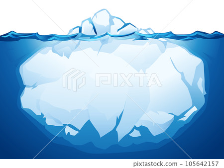 Iceberg illustration material 105642157