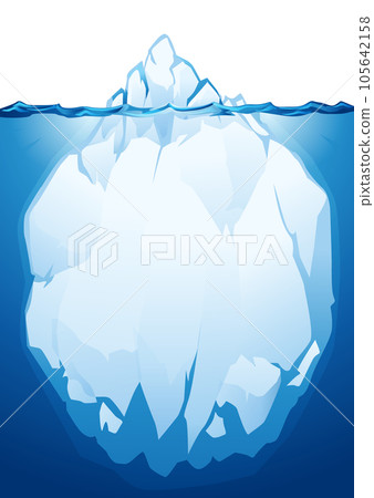 Iceberg illustration material 105642158