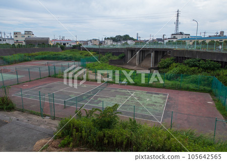 Keenagagawa tennis court Keenaga regulating pond 2023 105642565