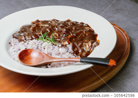 jjajang bap, rice with black bean sauce jjajang bap, rice with black bean sauce 105642586