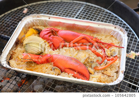海鮮海灘烤燒烤燴飯 海鮮海灘烤燒烤燴飯 105642805