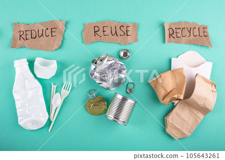 Reuse, reduce, recycle concept. Zero waste Reuse, reduce, recycle concept. Zero waste 105643261