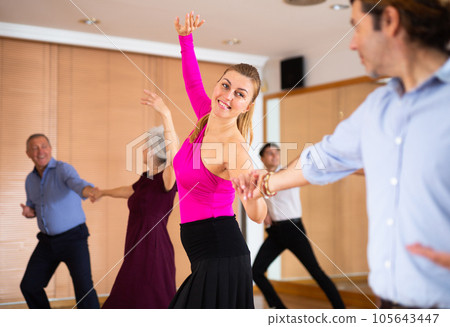woman horeografer dances paso doble 105643447