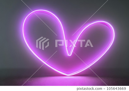 The heart shapes on abstract light neon glitter background in love concept for valentines day with sweet and romantic. Neon heart glowing background space for text. Design and digital material. The heart shapes on abstract light neon glitter background in love concept for valentines day with sweet and romantic. Neon heart glowing background space for text. Design and digital material. 105643669