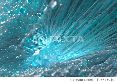 Blue crystal mineral stone. Gems. Mineral crystals in the natural environment. Texture of precious natural stones. Blue crystal mineral stone. Gems. Mineral crystals in the natural environment. Texture of precious natural stones. 105643910