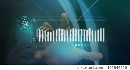 A simple infographic about natural gas supply. 105644336
