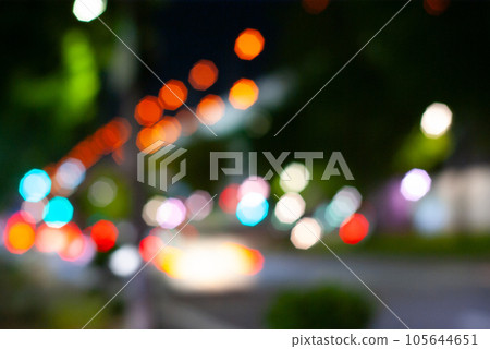 黃昏時的城市景觀球景散景 105644651