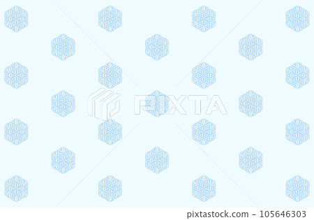 Japanese pattern background hemp leaf Japanese pattern background hemp leaf 105646303