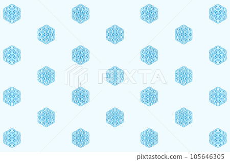 Japanese pattern background hemp leaf Japanese pattern background hemp leaf 105646305