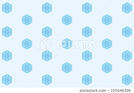 Japanese pattern background hemp leaf Japanese pattern background hemp leaf 105646306