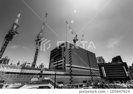 改造東京 新宿站西口周邊 建設中 2023.07 a-5 硬質單色 105647924