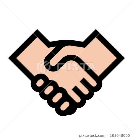 握手手矢量圖標 握手手矢量圖標 105648090