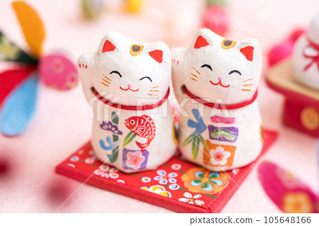 招財貓新年素材 招財貓新年素材 105648166