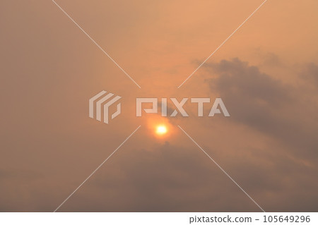 Beautiful sunset sky 105649296