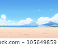 AI-generated image coast sandy beach 105649859