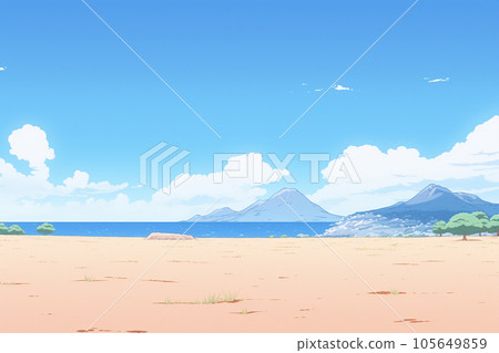 AI-generated image coast sandy beach AI-generated image coast sandy beach 105649859