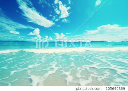 AI-generated image Summer sea AI-generated image Summer sea 105649869
