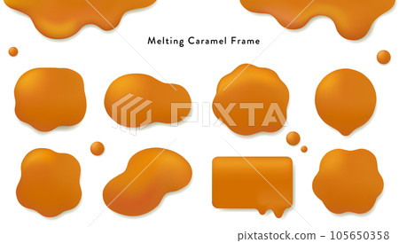 融化的焦糖框架 融化的焦糖框架 105650358