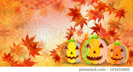 Halloween pumpkin ghost autumn background Halloween pumpkin ghost autumn background 105650900