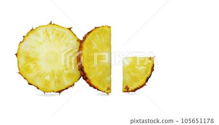 Pineapple on white background. Pineapple on white background. 105651178