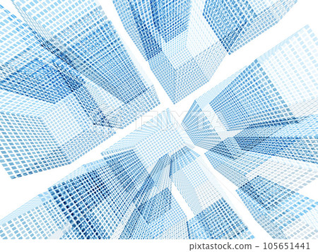 方點建築街道數字圖像背景水平矢量圖 105651441