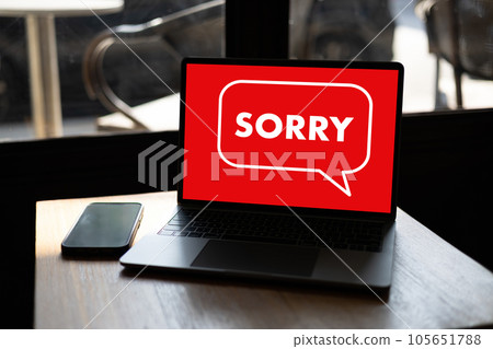 SORRY word concept message to sad i made a mistake unhappy person unhappy note is a problem fail sign communication sorry apology SORRY word concept message to sad i made a mistake unhappy person unhappy note is a problem fail sign communication sorry apology 105651788