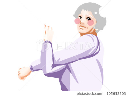gymnastics illustration grandma 1 gymnastics illustration grandma 1 105652303