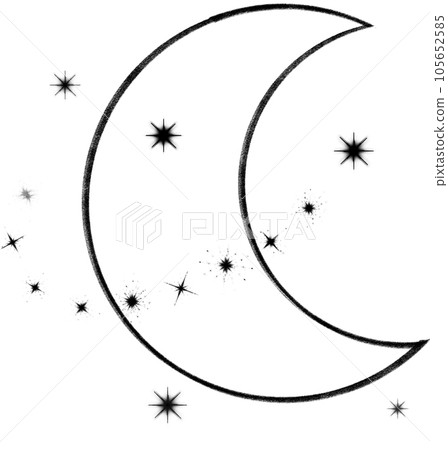 Stars and planet in space 105652585