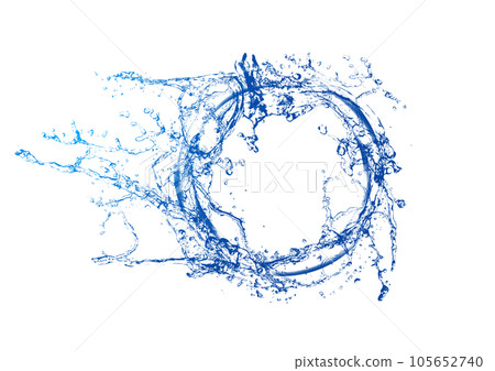Illustration of abstract blue splashes 105652740