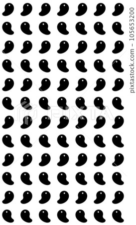 Magatama pattern illustration background material monochrome 9:16 105653200