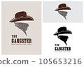 Western Bandit Wild West Cowboy Gangster Symbol with Bandana Scarf Mask Silhouette Logo Design Inspiration 105653216