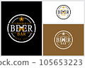Beer Bar Company Night Club Logo With Beer Glass Ale 105653223