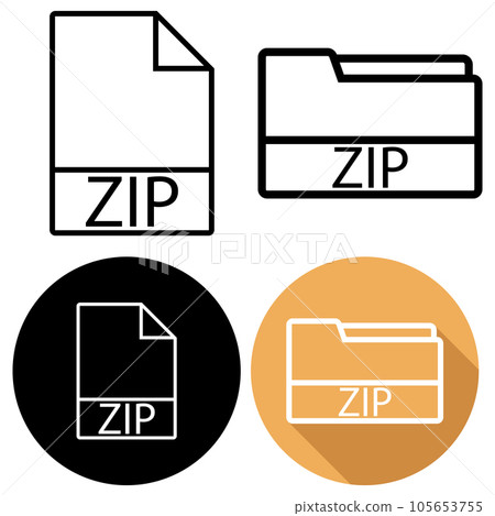 zip file icon vector zip file icon vector 105653755