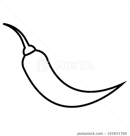 chili icon vector 105653760
