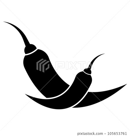 chili icon vector 105653761