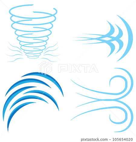 wind icon vector 105654020