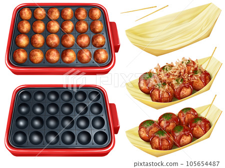 takoyaki machine takoyaki stall takopa 105654487