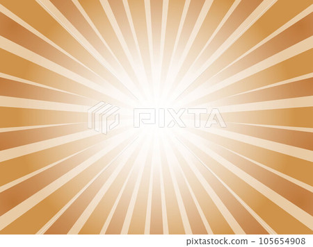 Concentrated line background material of a retro image where the sun's rays are dazzling_dark orange Concentrated line background material of a retro image where the sun's rays are dazzling_dark orange 105654908