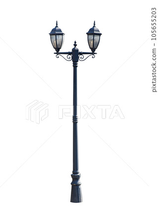 Street lamp on the white background. Street lamp on the white background. 105655203
