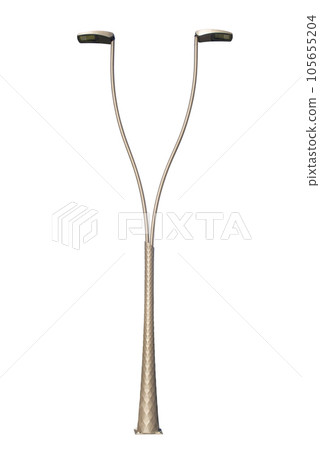 Street lamppost isolated on white background. Street lamppost isolated on white background. 105655204