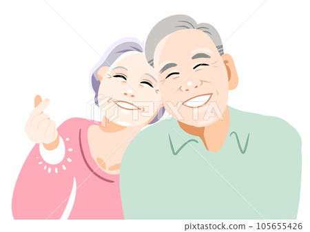 Good old couple, no background 6 Good old couple, no background 6 105655426